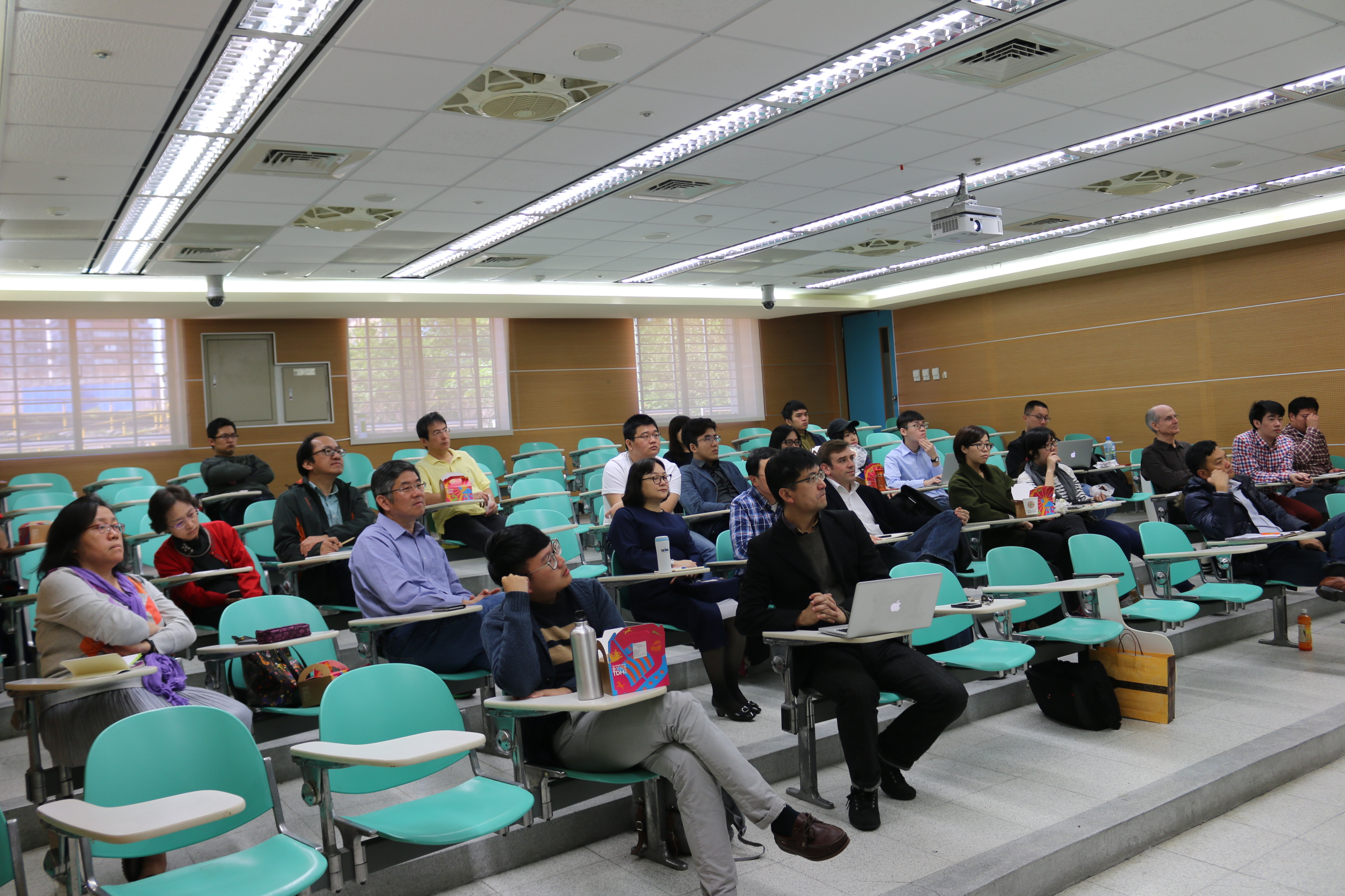 Participants focused on listening to speech